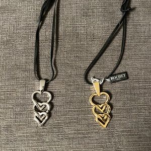 “Triple Heart Drops” Pendants.